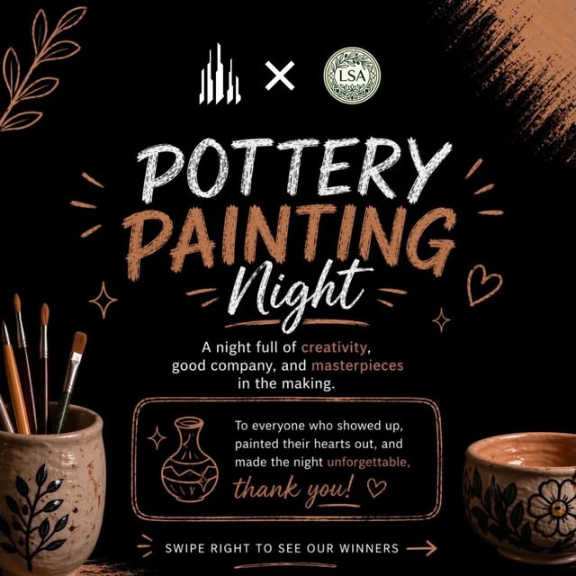 MBA-PSU pottery painting night graphic